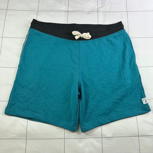 Chubbies Shorts Mens XL Teal Lounge Worlds 7" Athleisure Comfort New Sweat - Picture 1 of 14